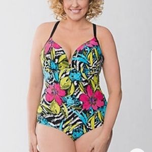 Cacique Size 26 Swimsuit with Sexy Back